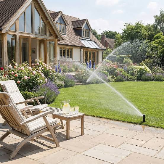 Oscillating Sprinkler System with 19 Precision Nozzles | Durable Aluminum for Even Lawn Coverage 0 Image