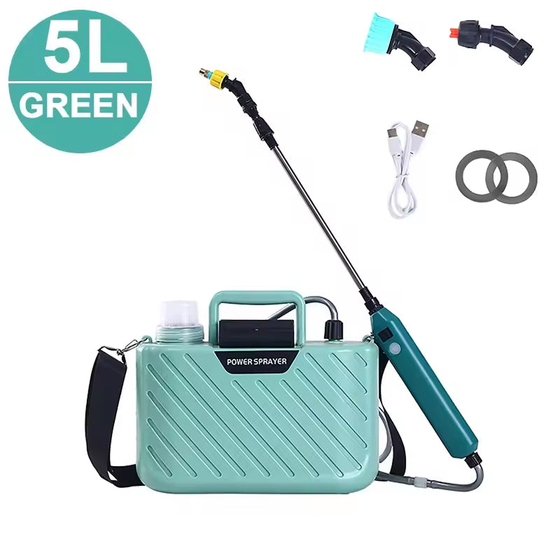 Effortless Gardening | Battery Operated Backpack Sprayer with Adjustable Nozzle | Cordless 5L Tank for Easy Use 1