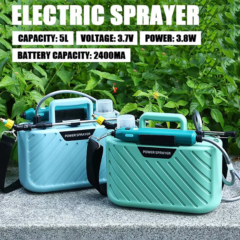 Effortless Gardening | Battery Operated Backpack Sprayer with Adjustable Nozzle | Cordless 5L Tank for Easy Use 4