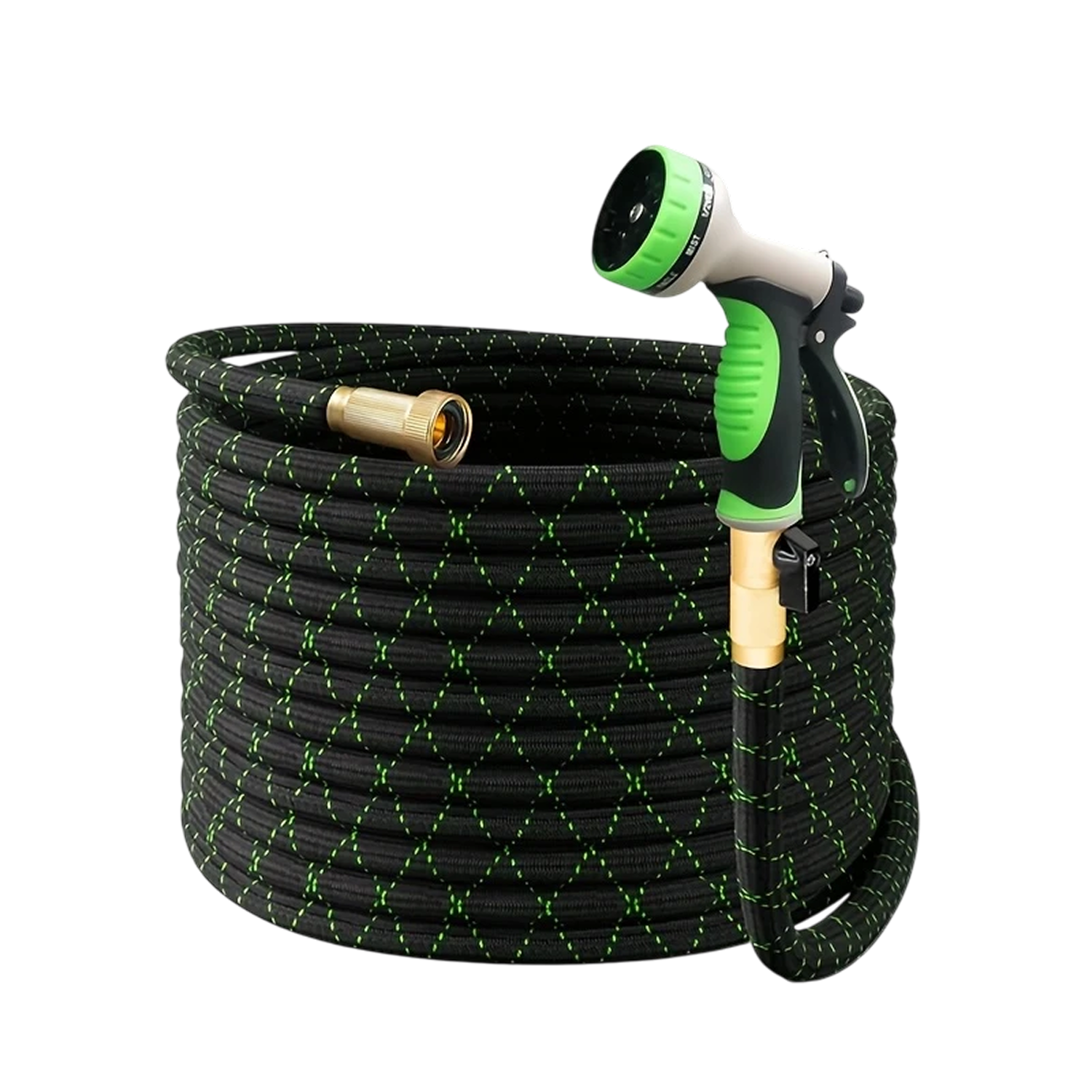 Expandable Garden Hose | 100ft Lightweight Water Hose with 10 Spray Modes | Durable & Kink-Free for Effortless Watering 0