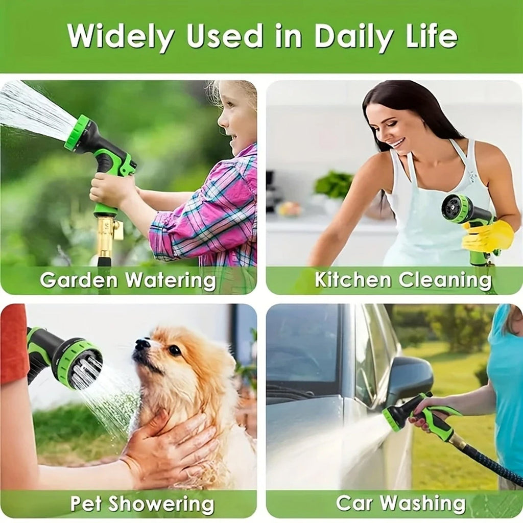Expandable Garden Hose | 100ft Lightweight Water Hose with 10 Spray Modes | Durable & Kink-Free for Effortless Watering 7