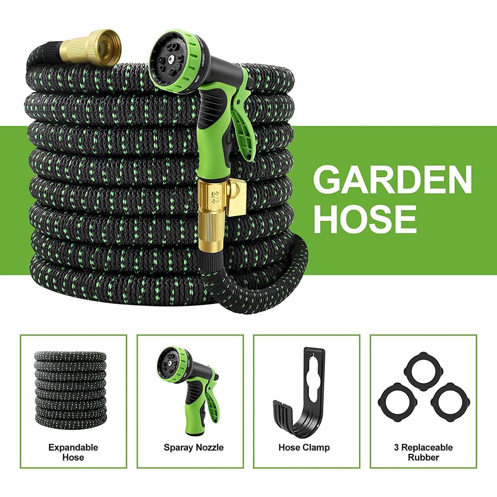 Expandable Garden Hose | 100ft Lightweight Water Hose with 10 Spray Modes | Durable & Kink-Free for Effortless Watering 8