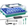 Indoor Garden Pro | Seed Starter Tray with Full Spectrum LED Light & Humidity Control | Efficient Seedling Growth Solution 0