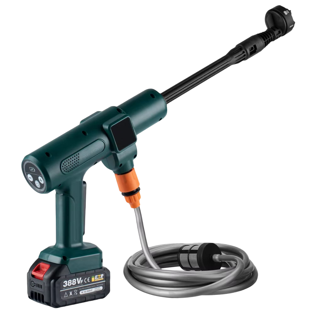 JetWavep | Cordless Electric Power Washer with 200 BAR Pressure | Eco-Friendly Solar Charging for Ultimate Cleaning Freedom 0