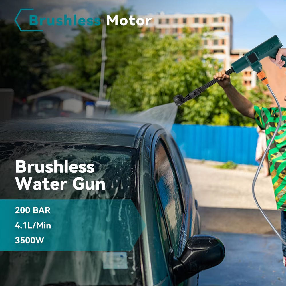 JetWavep | Cordless Electric Power Washer with 200 BAR Pressure | Eco-Friendly Solar Charging for Ultimate Cleaning Freedom 8
