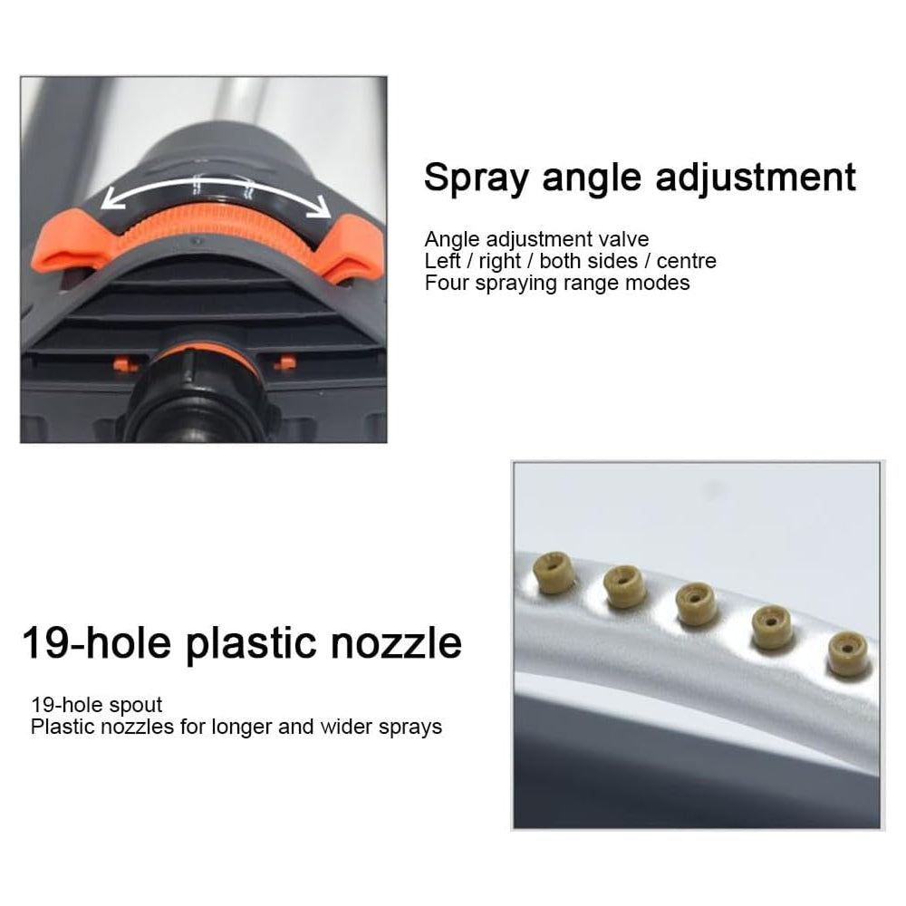Oscillating Sprinkler System with 19 Precision Nozzles | Durable Aluminum for Even Lawn Coverage 3