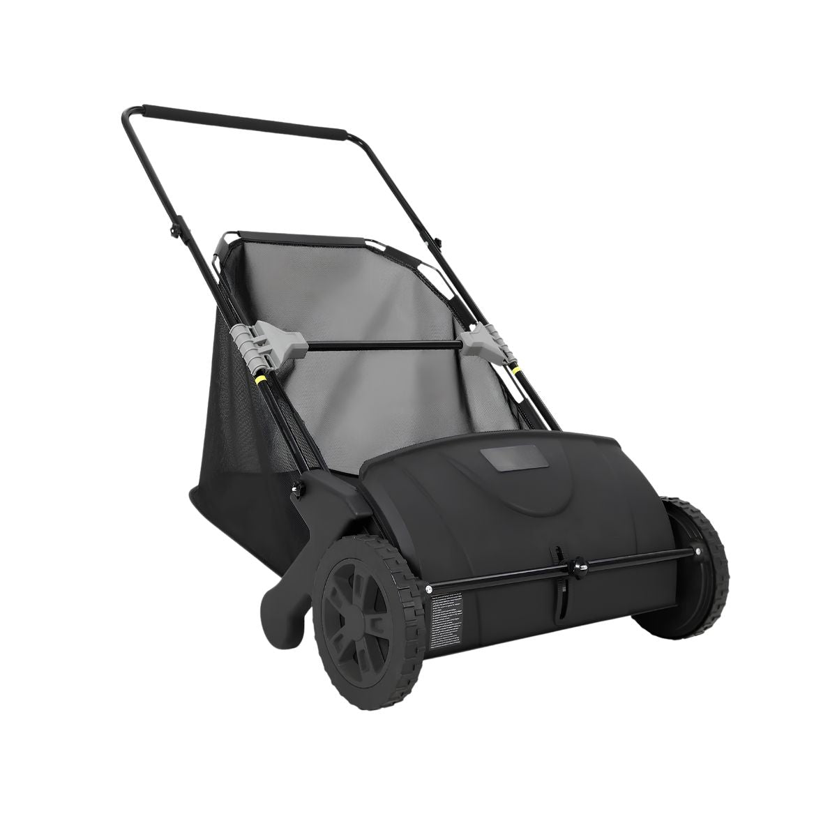 Push Lawn Sweeper with Adjustable Brush Height | Efficient Leaf Collection for Easy Yard Maintenance