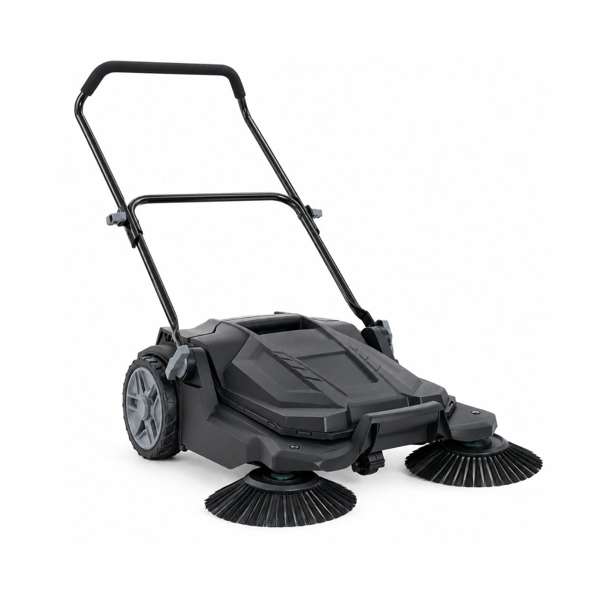 Efficient Push Sweeper | Manual Lawn Sweeper with Adjustable Handle | Quick Outdoor Cleanup Tool for Driveways and Patios